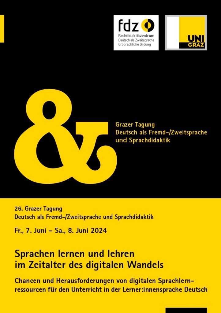 Call for Papers 26. Grazer Tagung Deutsch als Fremd-/Zweitsprache & Sprachdidaktik_Sprache im Dialog